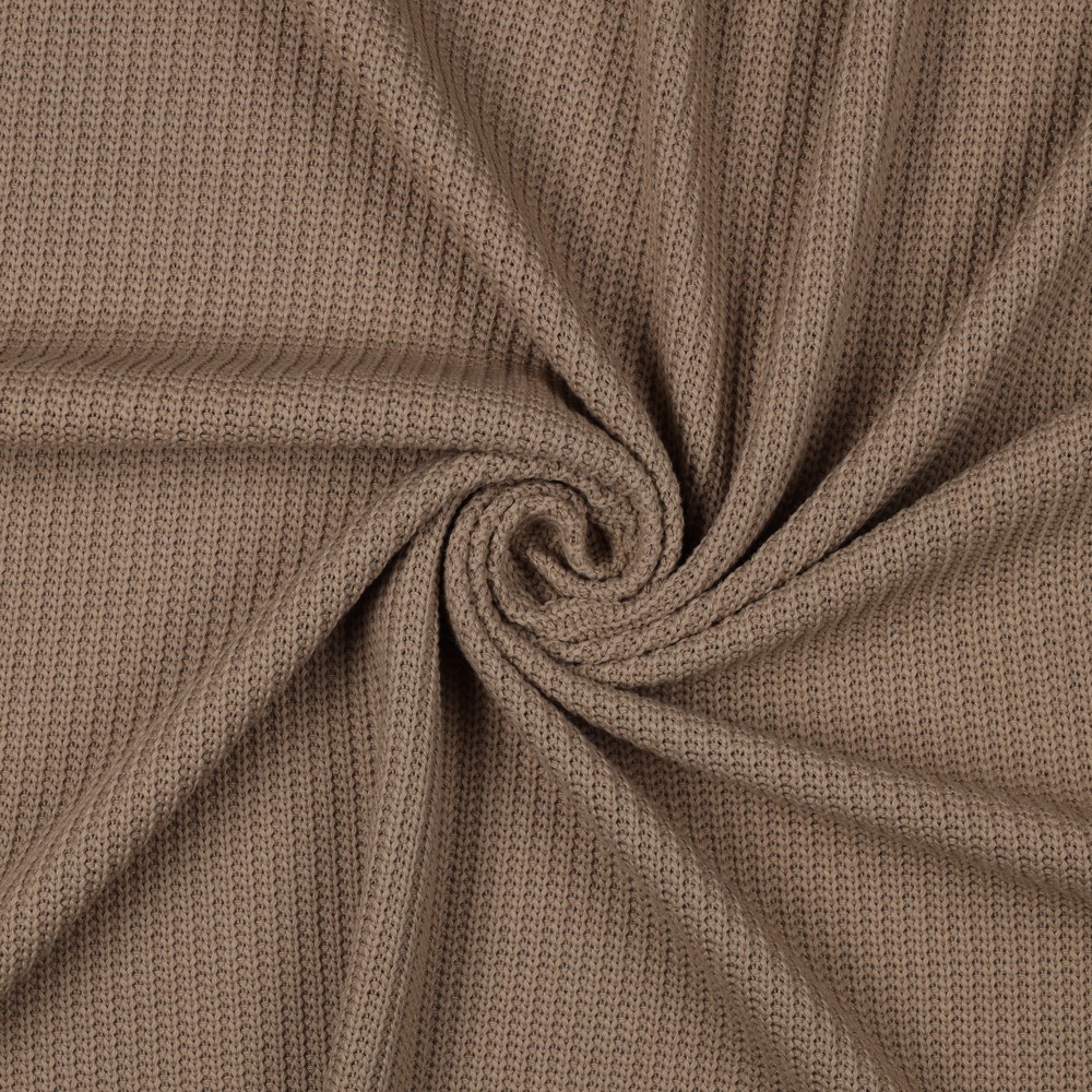 Gebreide katoen - beige