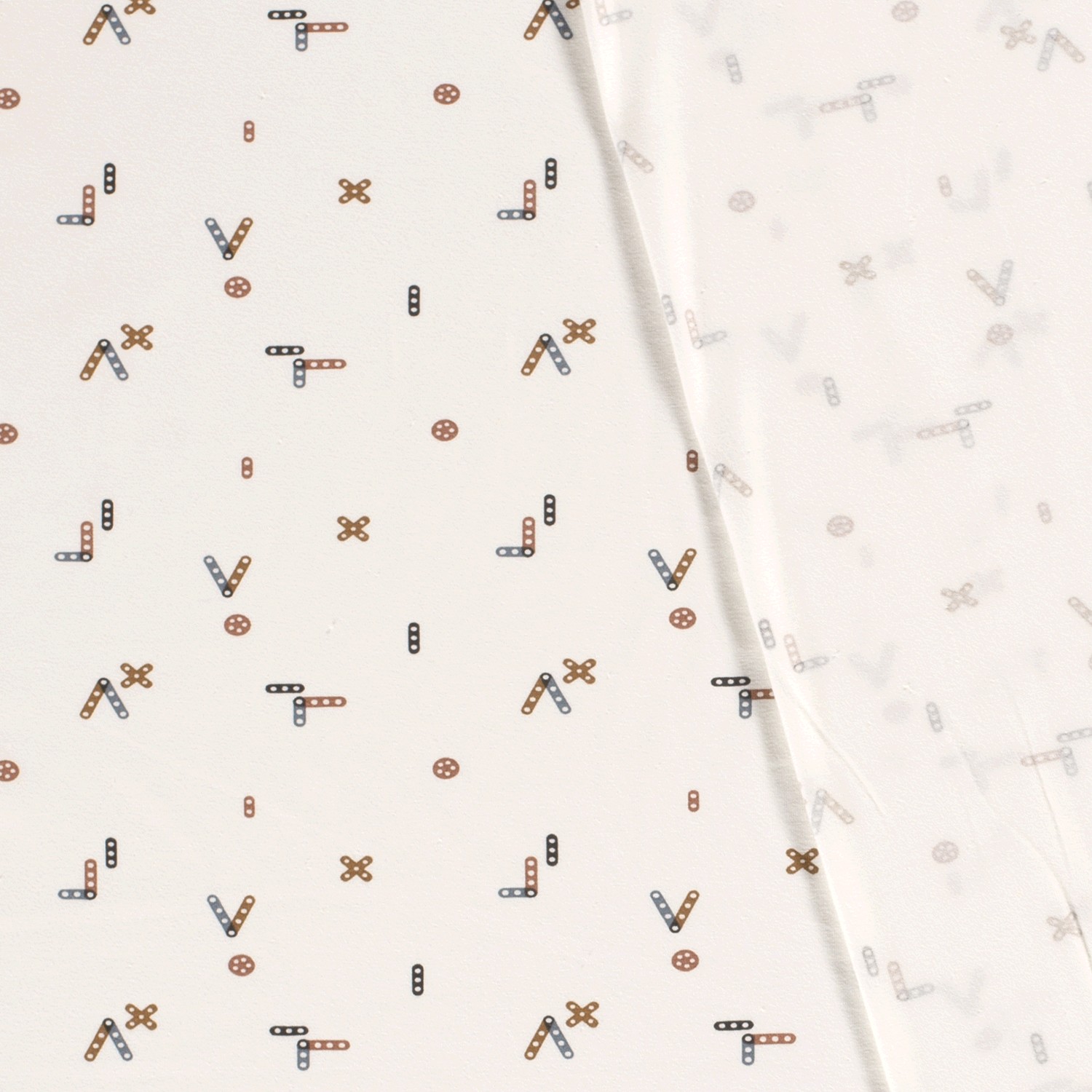 Katoen jersey bedrukt met speelgoed - Gebroken wit - Afbeelding 4