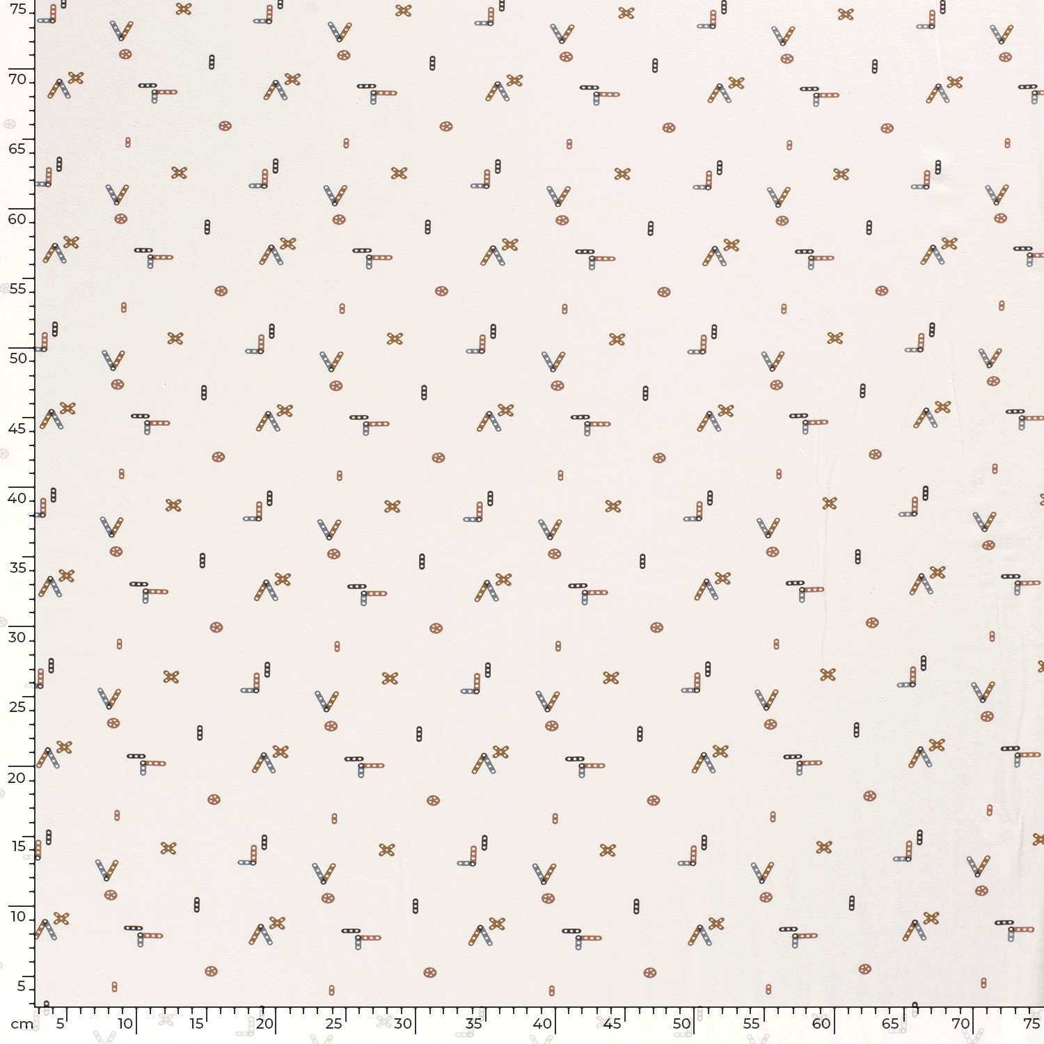 Katoen jersey bedrukt met speelgoed - Gebroken wit - Afbeelding 2