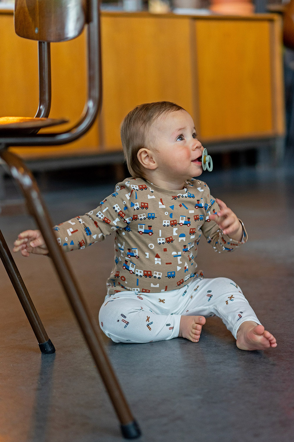 Katoen jersey bedrukt met speelgoed - Gebroken wit - Afbeelding 5