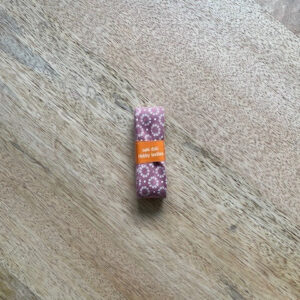 Biaisband met bloemen motief 20mm - Roze