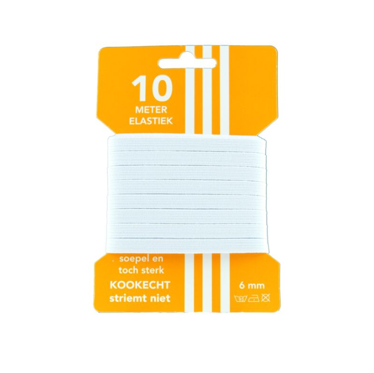 Directoire elastiek - 6mm x 10m