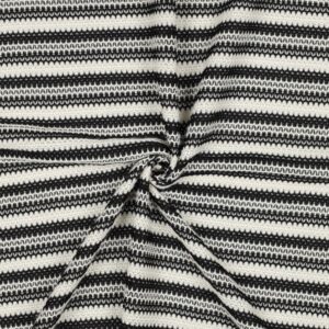 Knitted crochet - Zwart/wit