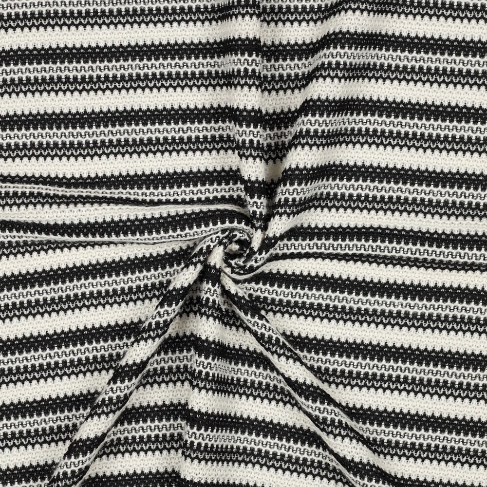 Knitted crochet - Zwart/wit