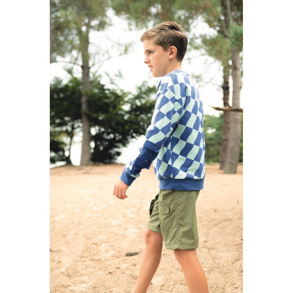 Soft sweat check - Blauw/mint - Afbeelding 3