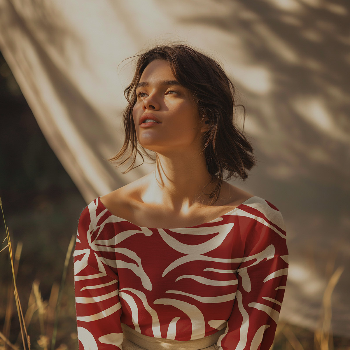 Light&Lush - viscose - Red