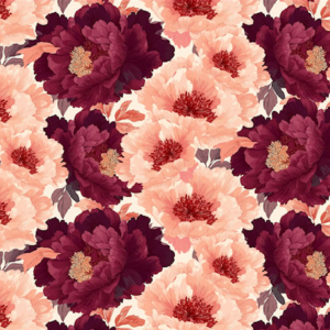 Katoen jersey met warme bloemen print