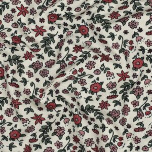 katoen jersey natural flowers