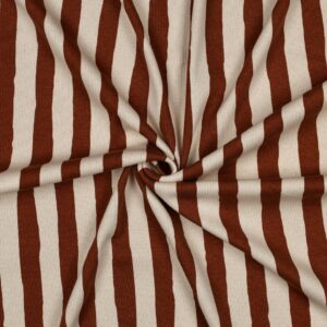 Rib jersey natural stripes