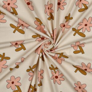 Katoen jersey flowers Jennifer Bouron